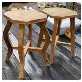 2 - Wood Plant Stands