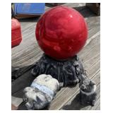 Gazing Ball and Pigs