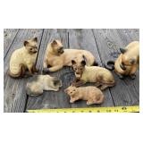 Cat and Kitten Figurines