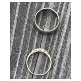 2 - 14K Gold Marked Rings