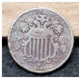 1869 Shield Nickel