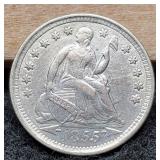 1854 Liberty Seated Half Dime XF Nice