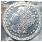 1 Troy Oz. Silver Round "Morgan Dollar Design"