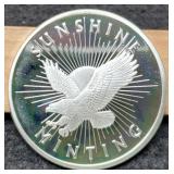 1 Troy Oz. Silver Sunshine Minting Round