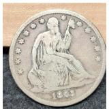 1863-S Liberty Seated Half Dollar VG8