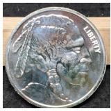 1 Troy Oz. Silver Buffalo/Indian Round