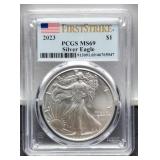2023 Slab Silver Eagle PCGS SM69 w/