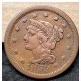 1853 Large Cent XF