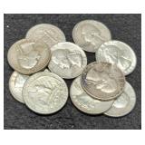 (10) Silver W Quarters