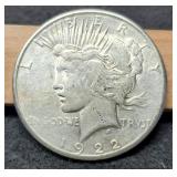 1922-S Peace Dollar VF