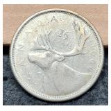 1964 Canada Silver Quarter