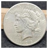 1928 Peace Dollar AU