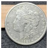 1921-S Morgan Dollar VF