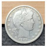 1907-D Barber Half Dollar