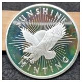 1 Troy Oz. Silver Sunshine Minting Round