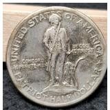 1925 Comm. Half Dollar "Lexington-Concord" AU