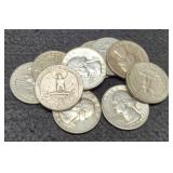 (10) Silver W. Quarters