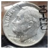 1964 R. Dime Unc.