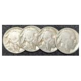 (4) Buffalo Nickels: 3- 1930, 1934