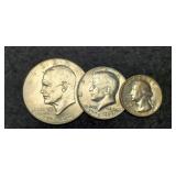 1976 3 Coin Bicentennial Set