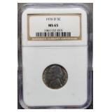 1976-D Slab J. Nickel NGC MS65