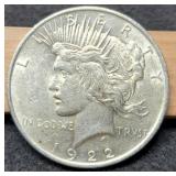 1922 Peace Dollar XF