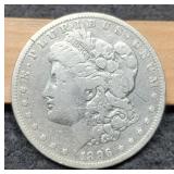 1896-O Morgan Dollar Obverse Scratch