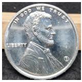1 Troy Oz. Silver Lincoln Cent Round