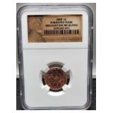 2009 Slab L. Cent NGC Brilliant Unc.