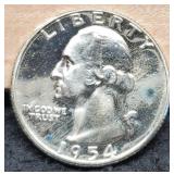 1954 Proof W. Quarter