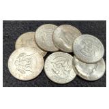 (7) 1964 K. Half Dollars