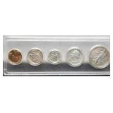 1938 5 Coin Year Set