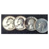 (4) Proof Quarters: 2- 1968, 2- 69