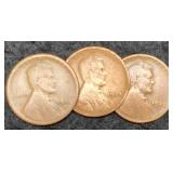 (3) 1925 L. Cents P,D,S