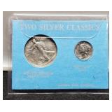 Display "Two Silver Classico" w/