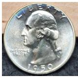 1950 Proof W. Quarter