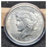 1923 Peace Dollar AU58