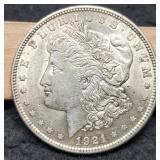 1921 Morgan Dollar AU