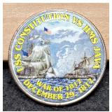 K. Half Dollar Colorized "1812 War"