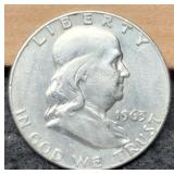 1963-D F. Half Dollar XF