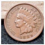 1889 Indian head Cent