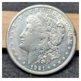 1921-S Morgan Dollar AU