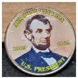 K. Half Dollar Colorized "Abe Lincoln"