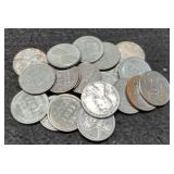 (20) 1943 Steel War Cents P,D,S