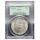 1899-O Slab Morgan Dollar PCGS MS64