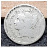 1866 Three Cent