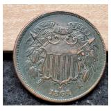 1864 Two Cent Dark MS Strong WE