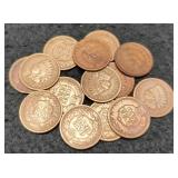 (14) Indian Head Cents inc/ 1895, 96, 97, 98, 99