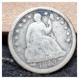 1853 w/ Arrows Liberty Half Dime