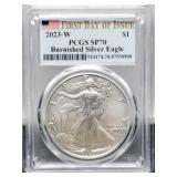 2023-W Slab Silver Eagle PCGS Sp70 Burnished